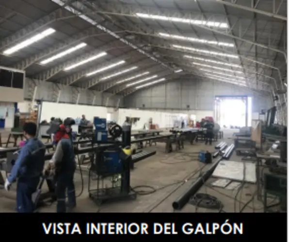 Vista interior del galpón